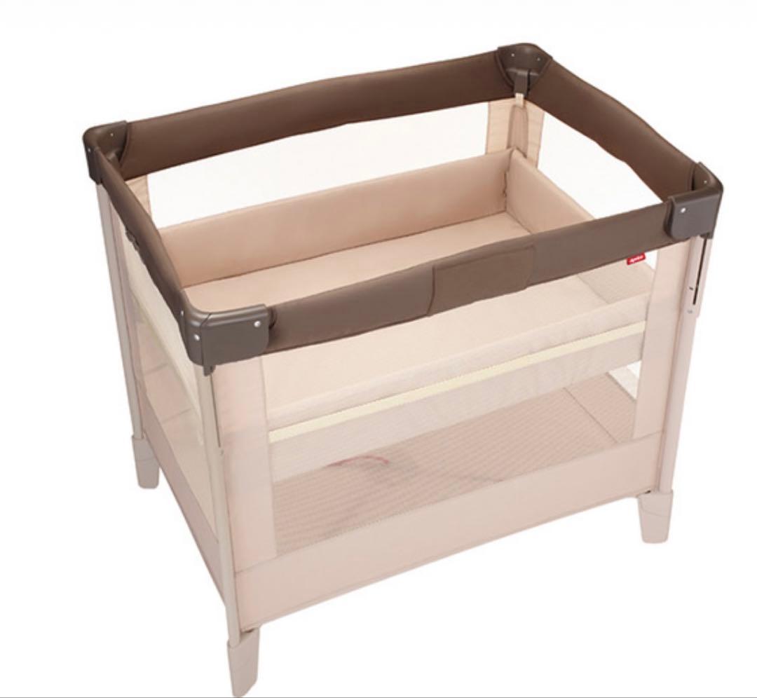 アップリカ ココネルエアー ベビーベッド【ココア / ブラウン】