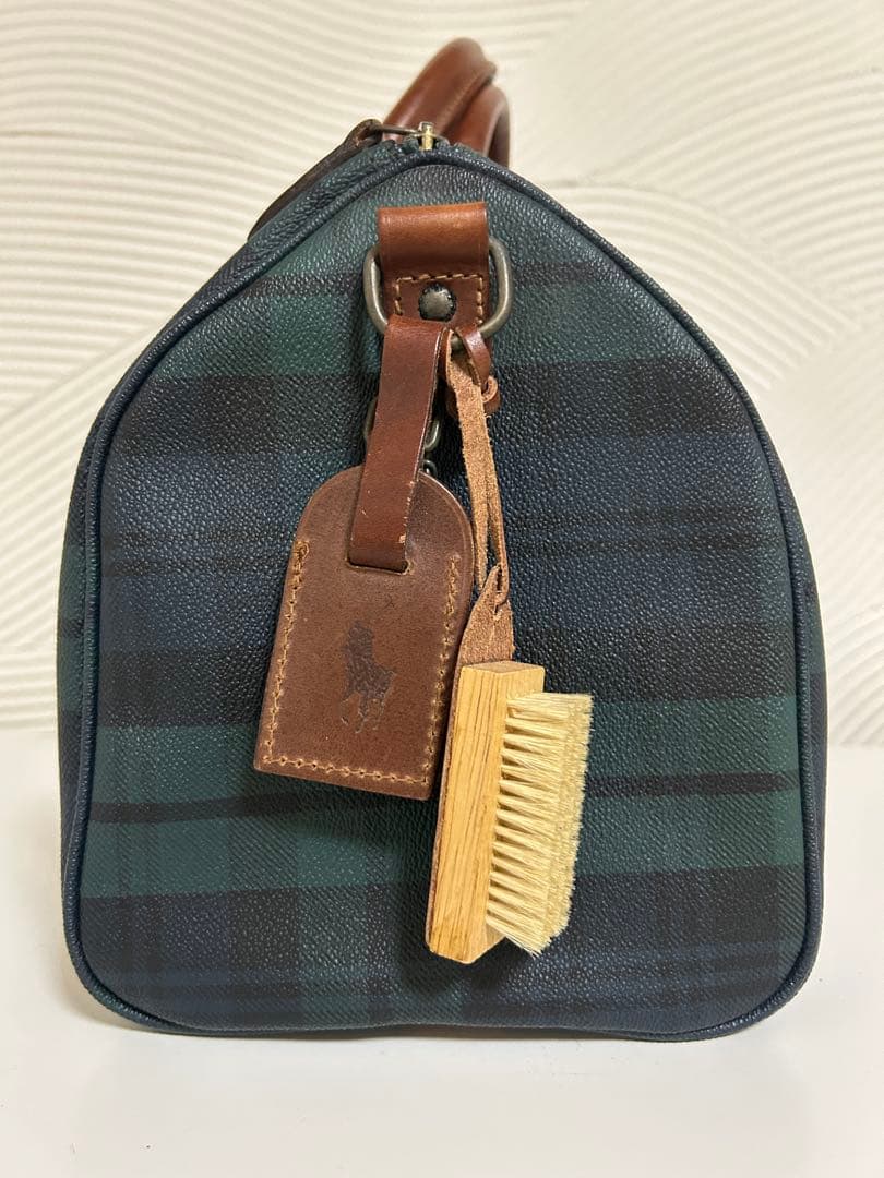 POLO RALPH LAUREN ミニボストンバッグ チェック柄 ヴィンテージ