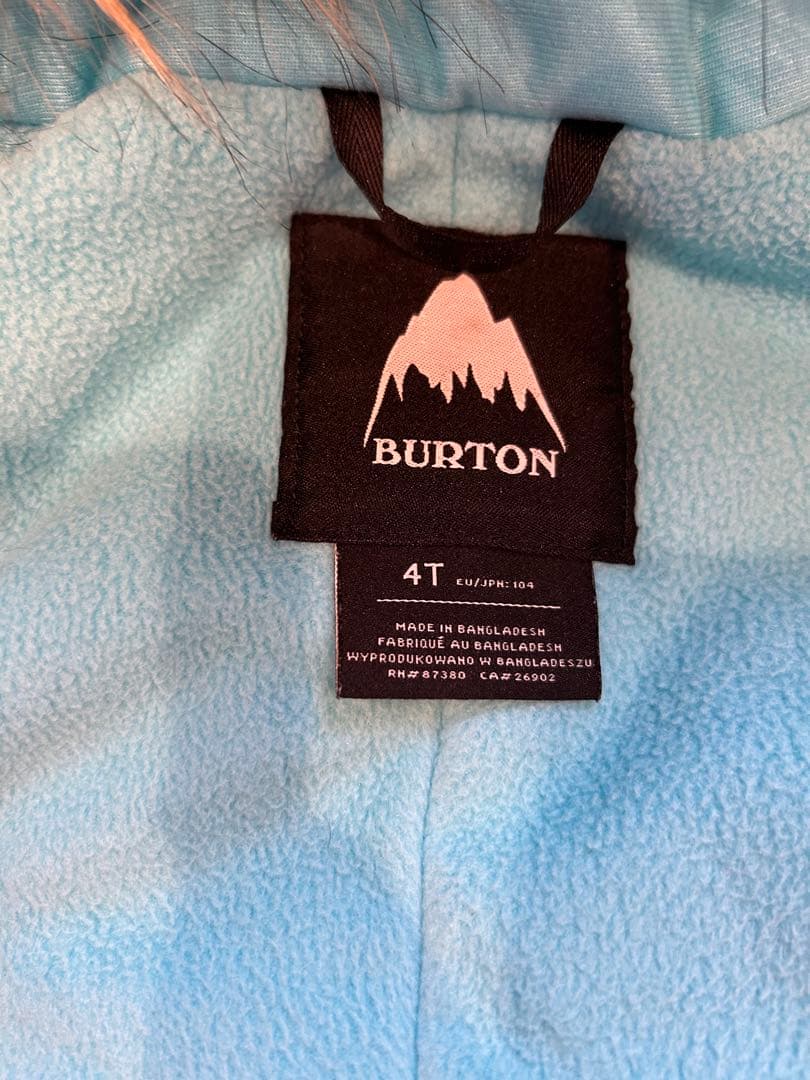 BURTON バートン キッズ 子供用 スノボウェア　4T　100 110