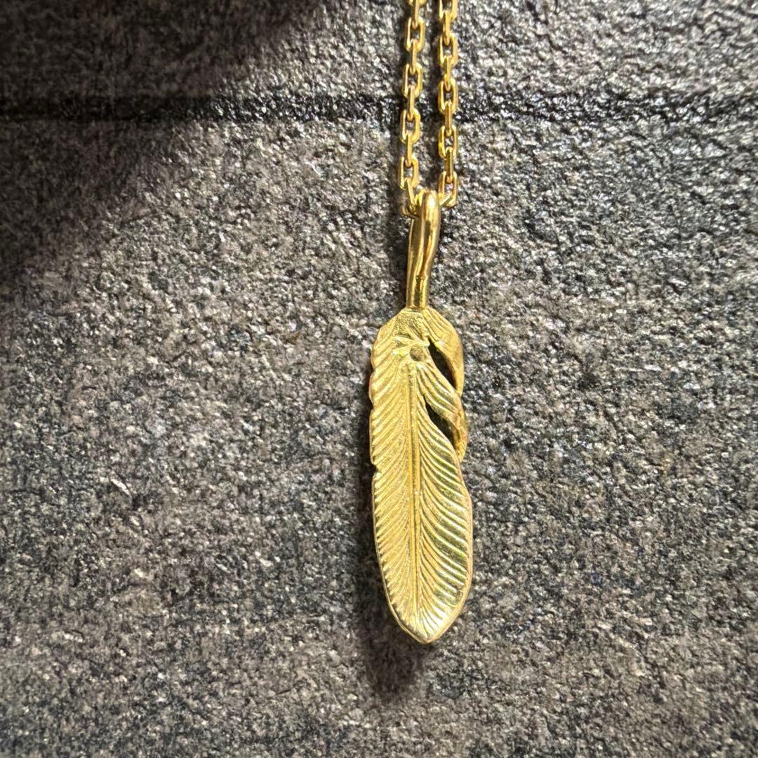 【希少 極美品】ビンゴブラザーズ　全金フェザー 全金極細角チェーン