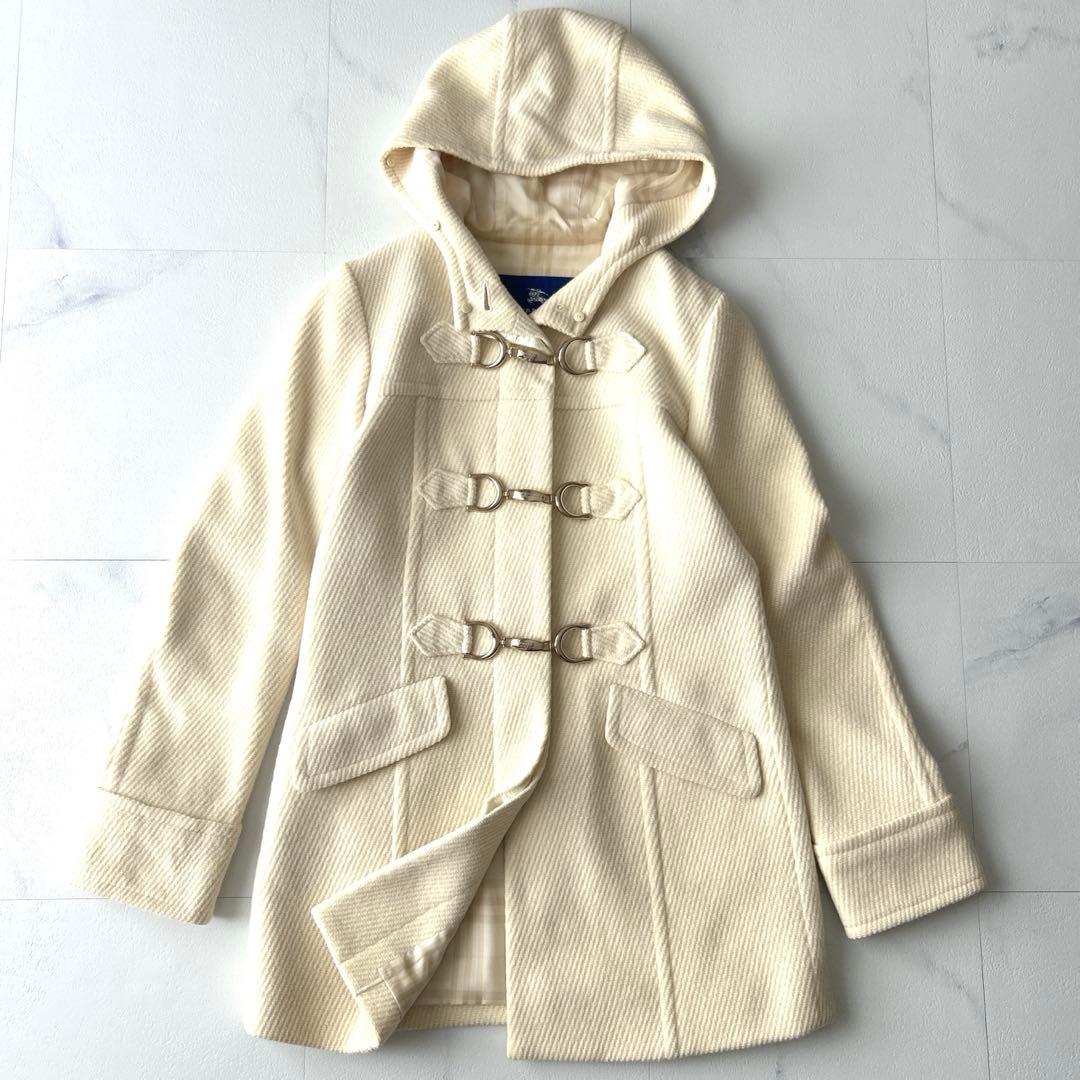 バーバリーブルーレーベル　ダッフルコート　金具付き　40