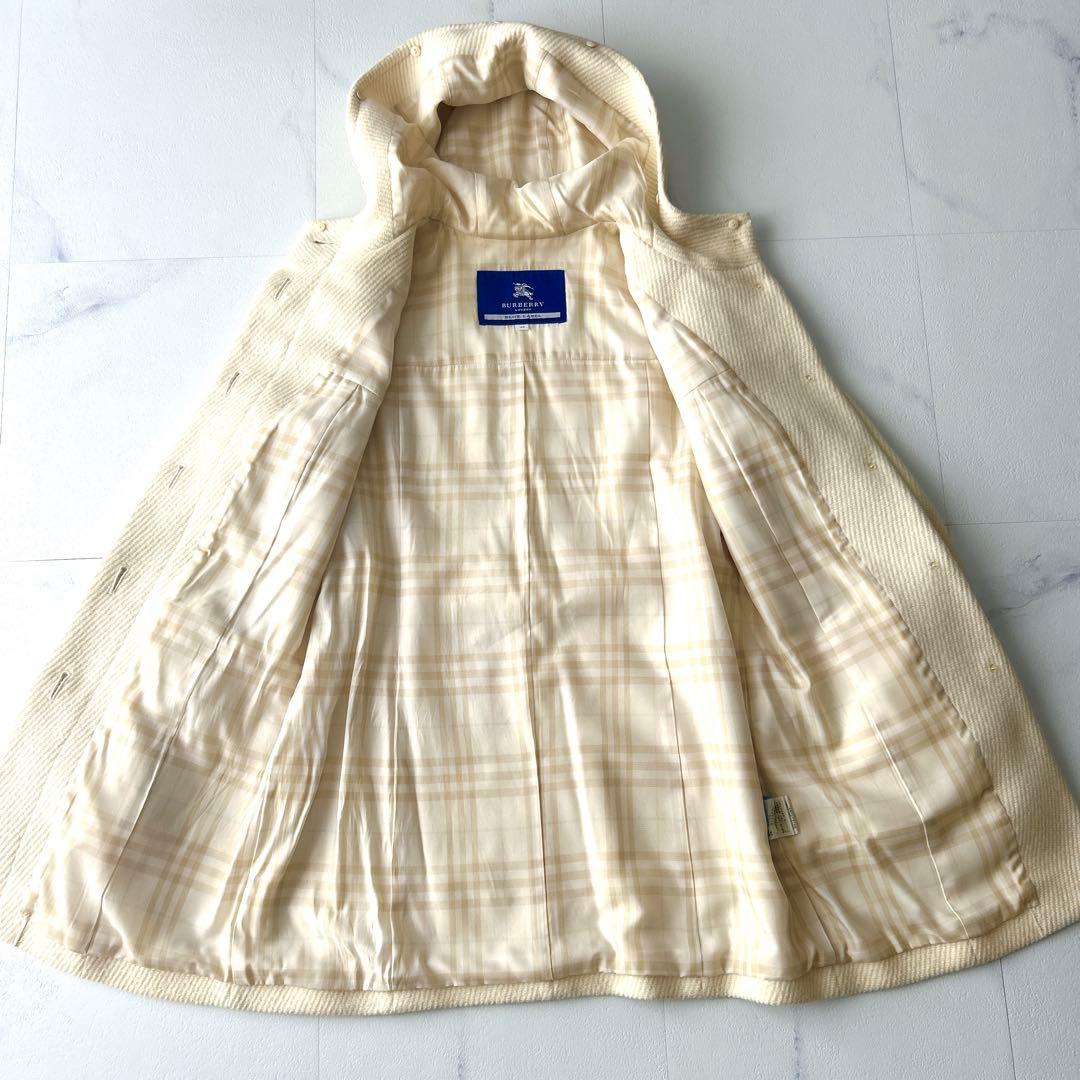 バーバリーブルーレーベル　ダッフルコート　金具付き　40