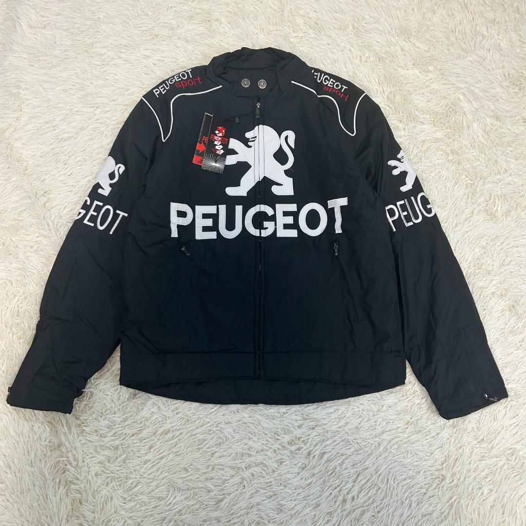 新品タグ付　PEUGEOT　プジョー　レーシングジャケット　モーター　ロゴ　L
