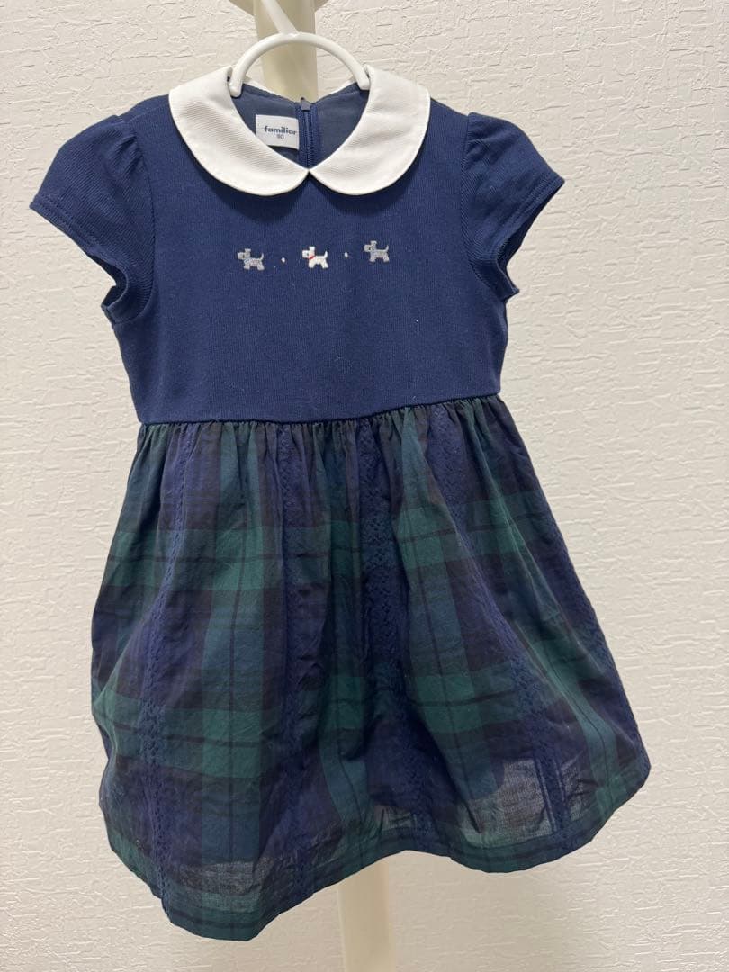 【極美品】ファミリア　ワンピース　90