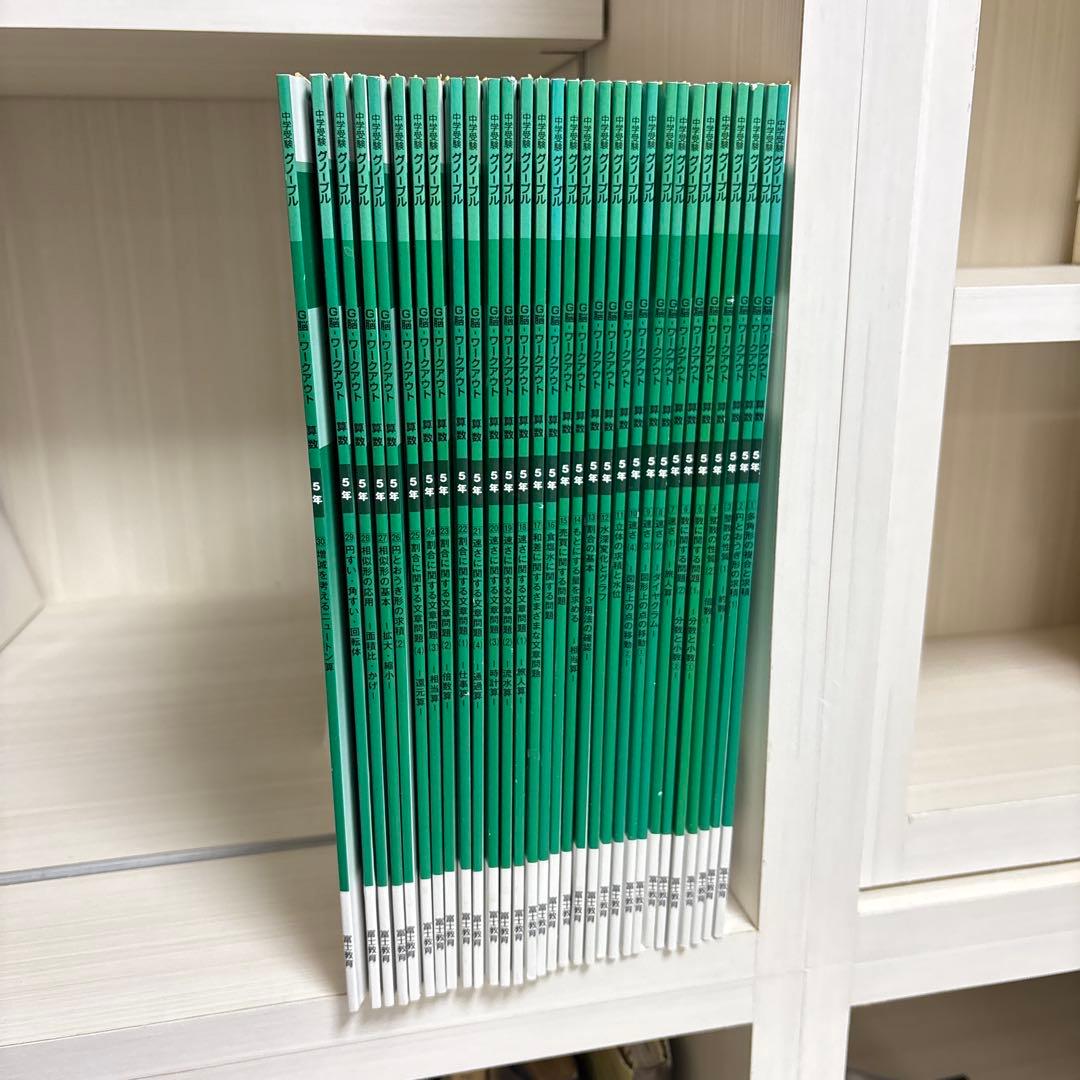 中学受験グノーブル　算数5年 G脳ワークアウト　全30冊