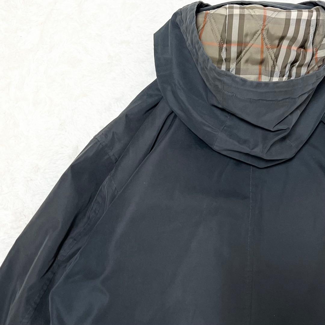 BURBERRY✨️4way　ノバチェック　中綿ライナー　フード　モッズコート　Ｌ