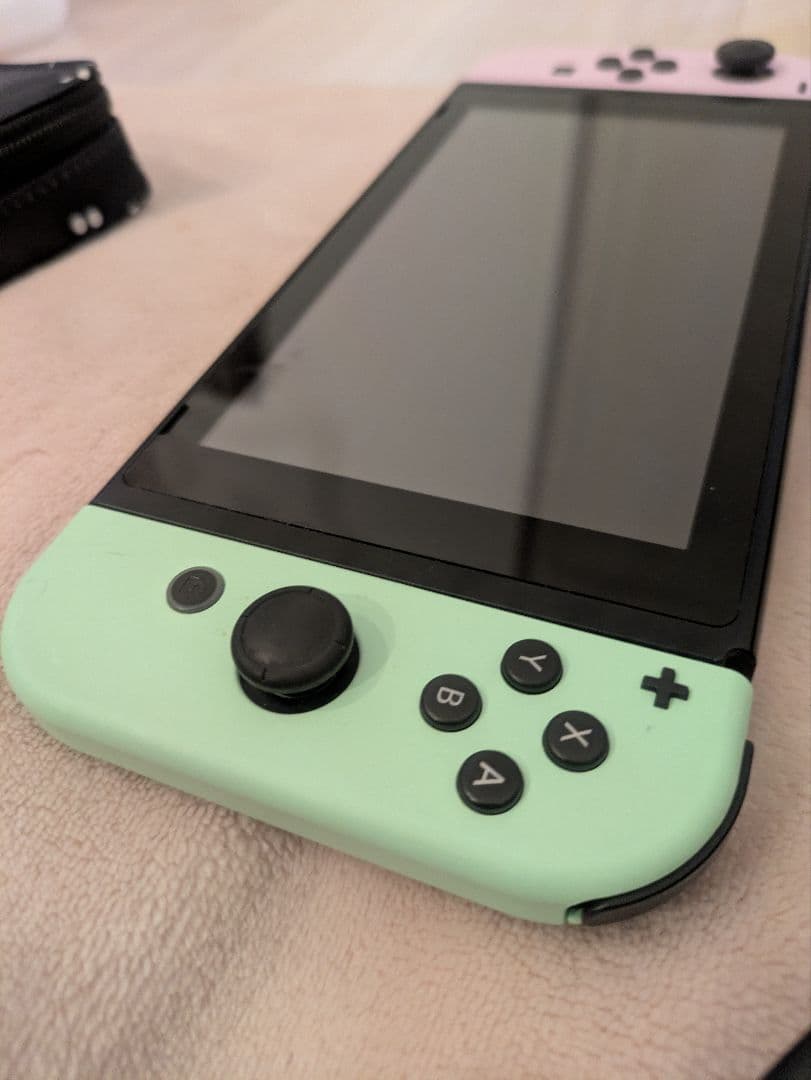 NintendoSwitch(通常)本体　パステルピンク・グリーン　ケース付き