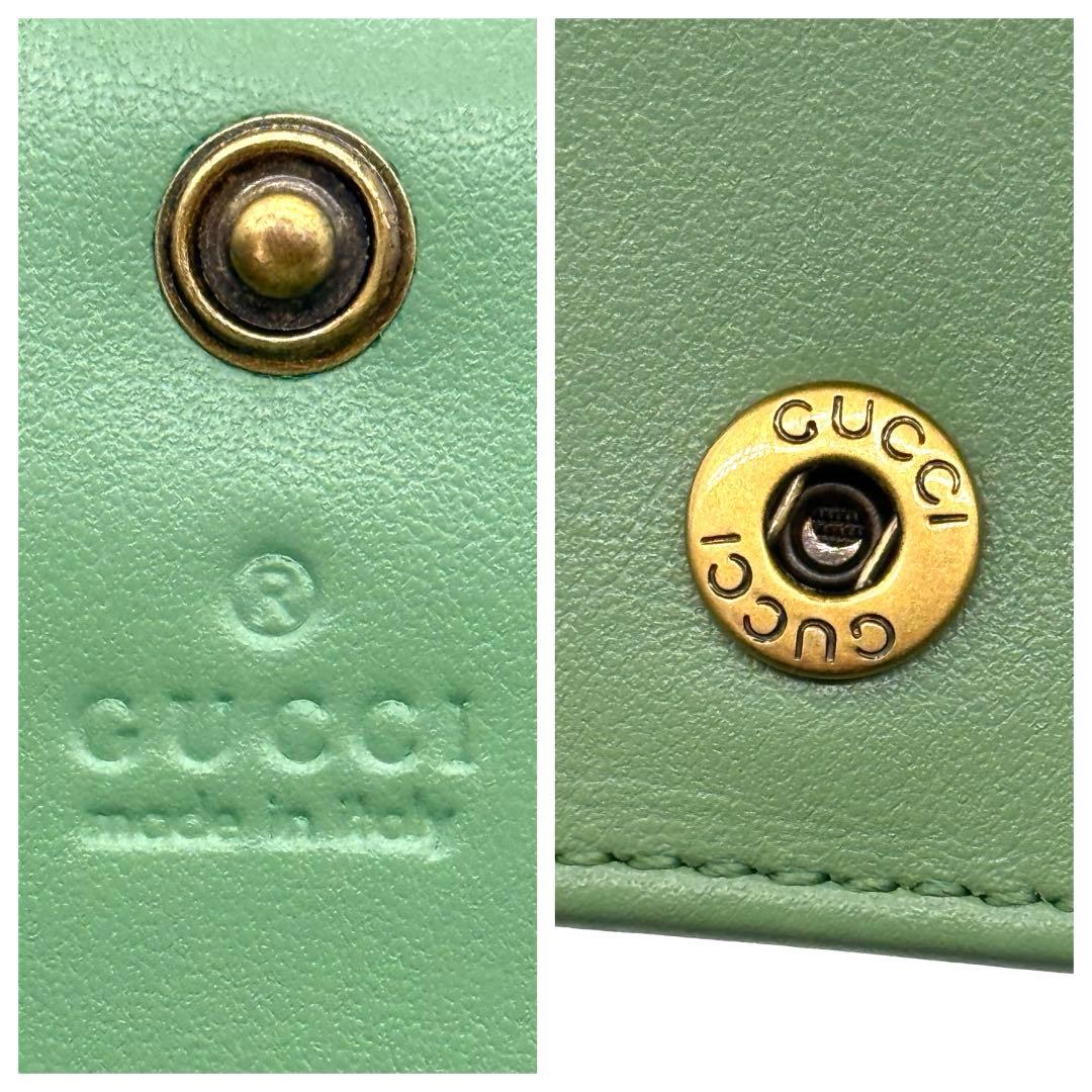 新品✨ GUCCI グッチ GGマーモント レザー 二つ折り 財布 キルティング