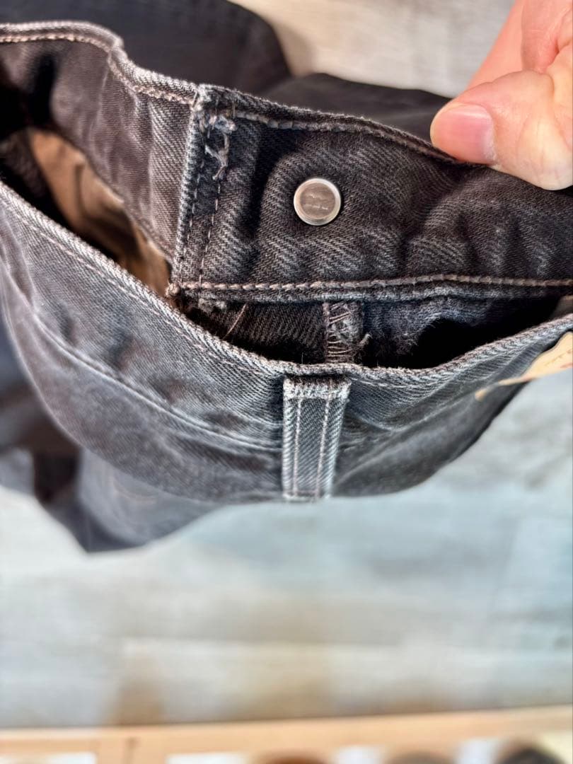 70 希少 00s USA製 リーバイス 501 ブラック W30 WOMEN