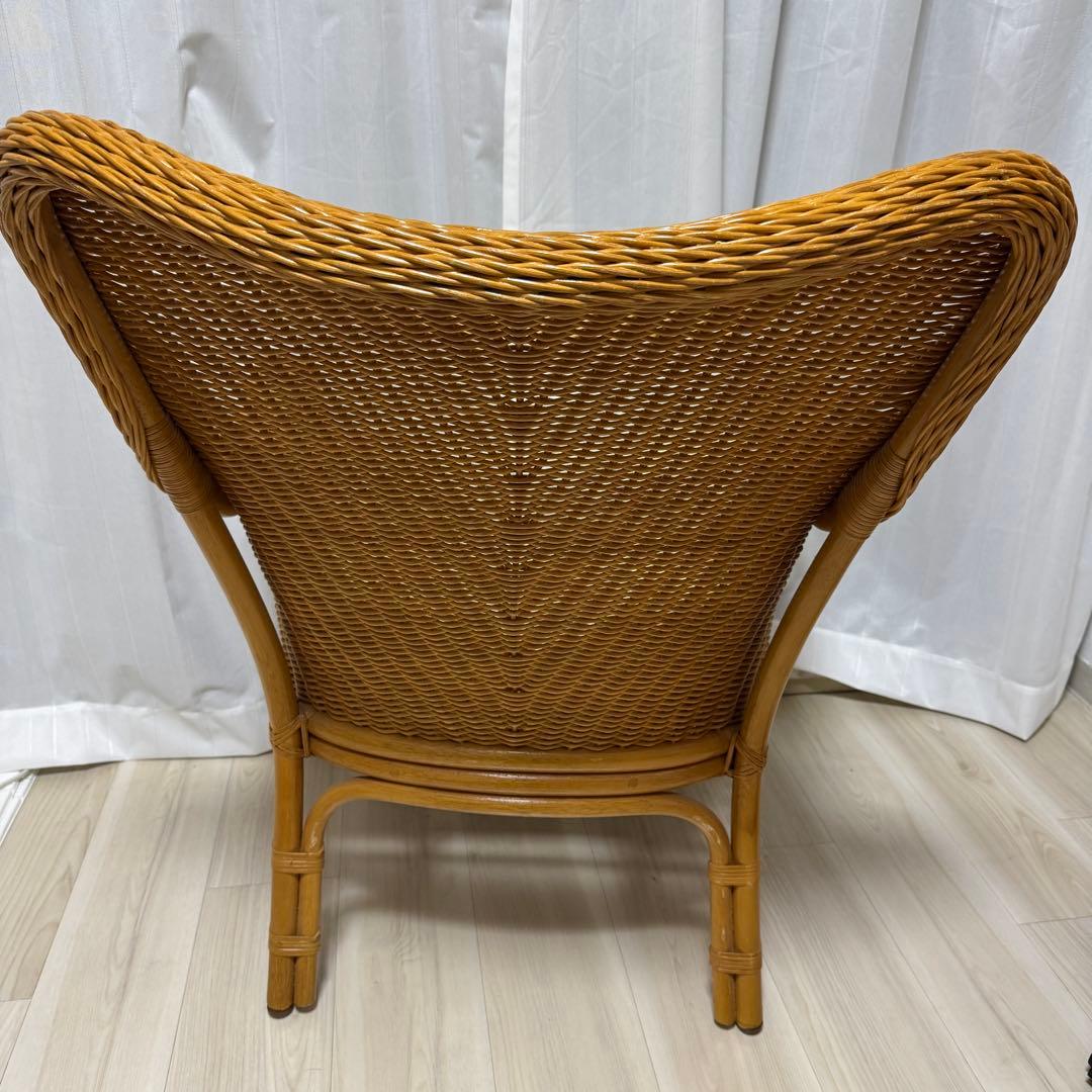 美品　アンティークレトロ品　ラタンチェア