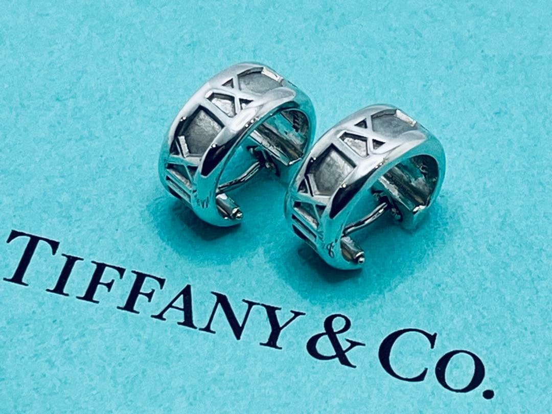 h892 オールド　ティファニー　1995 アトラス　フープ　ピアス　925