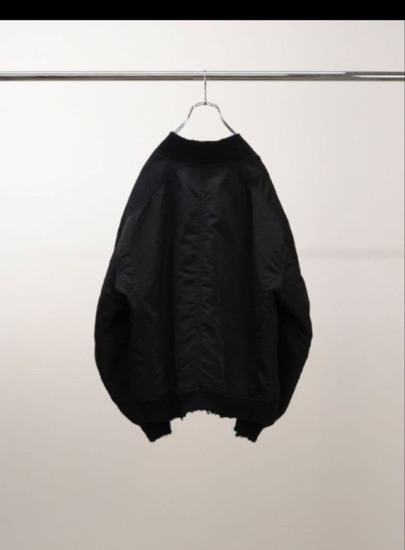 ANCELLM FADED BOMBER JACKET 黒　アンセルム25ss