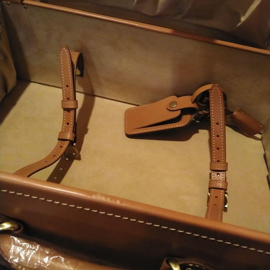 新品未使用土屋鞄ブラウンレザートランク