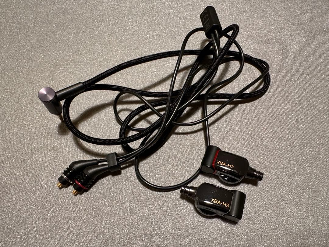 Sony イヤホンXBA-H3 + MUC-M12SM1 ケーブル