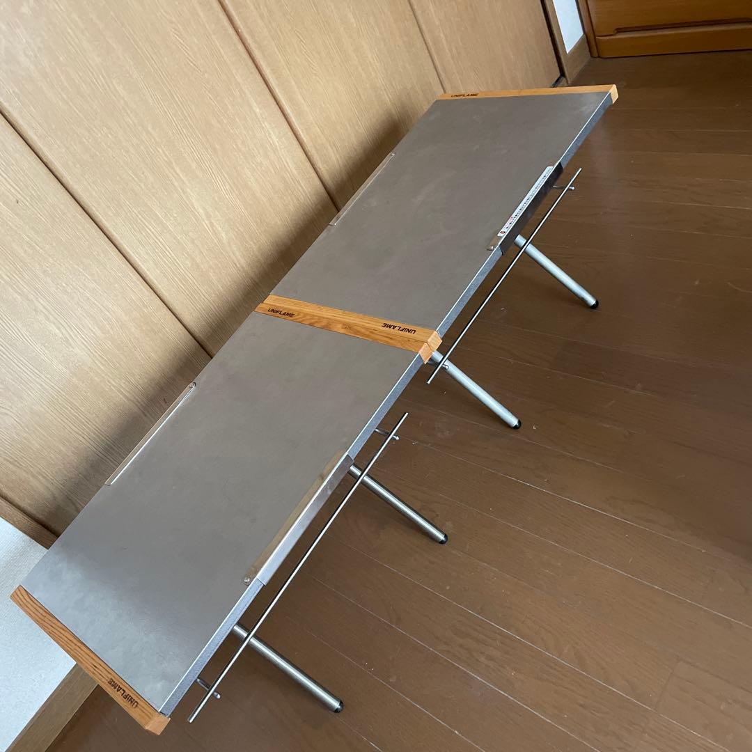 ユニフレーム 焚火テーブル棚付2卓&専用トート