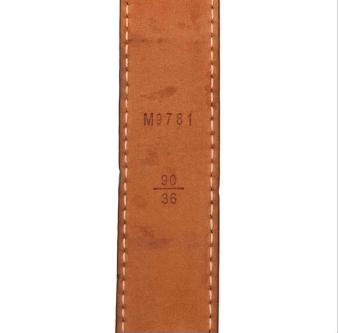 ルイ ヴィトン モノグラム サンチュール イニシャル ベルト サイズ：90/36