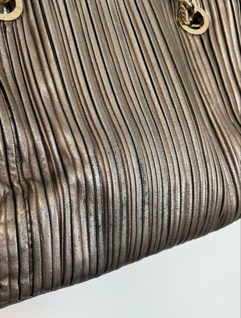 BVLGARI ブルガリ モネーテ　ハンドバッグ　チェーントート　ナッパプリセ