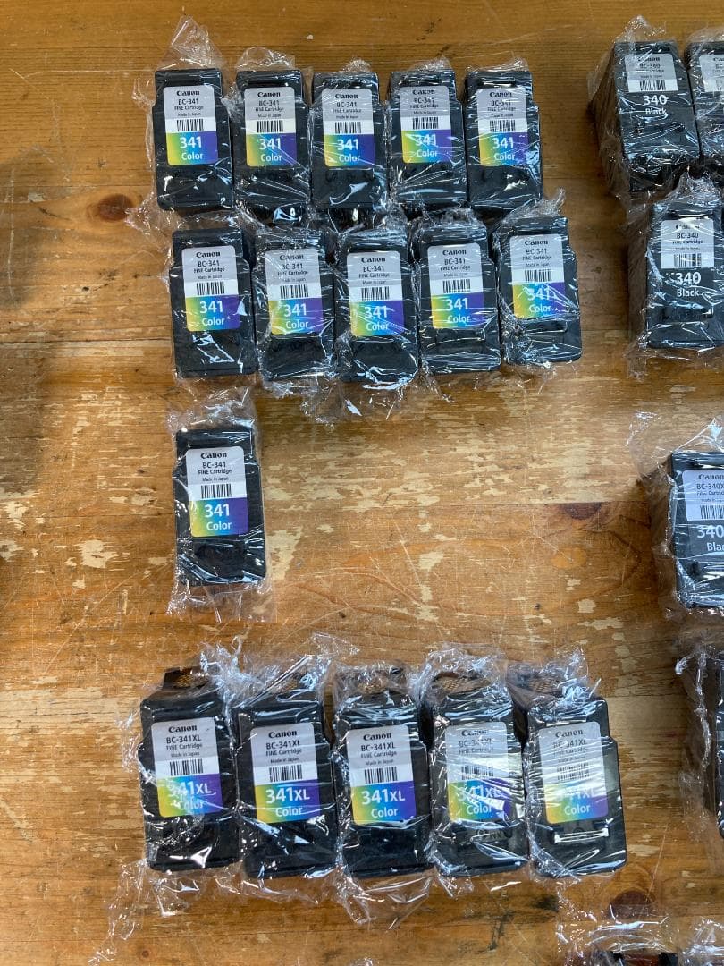 CANON インクジェット カートリッジ BC-340 BC-341 等 52個