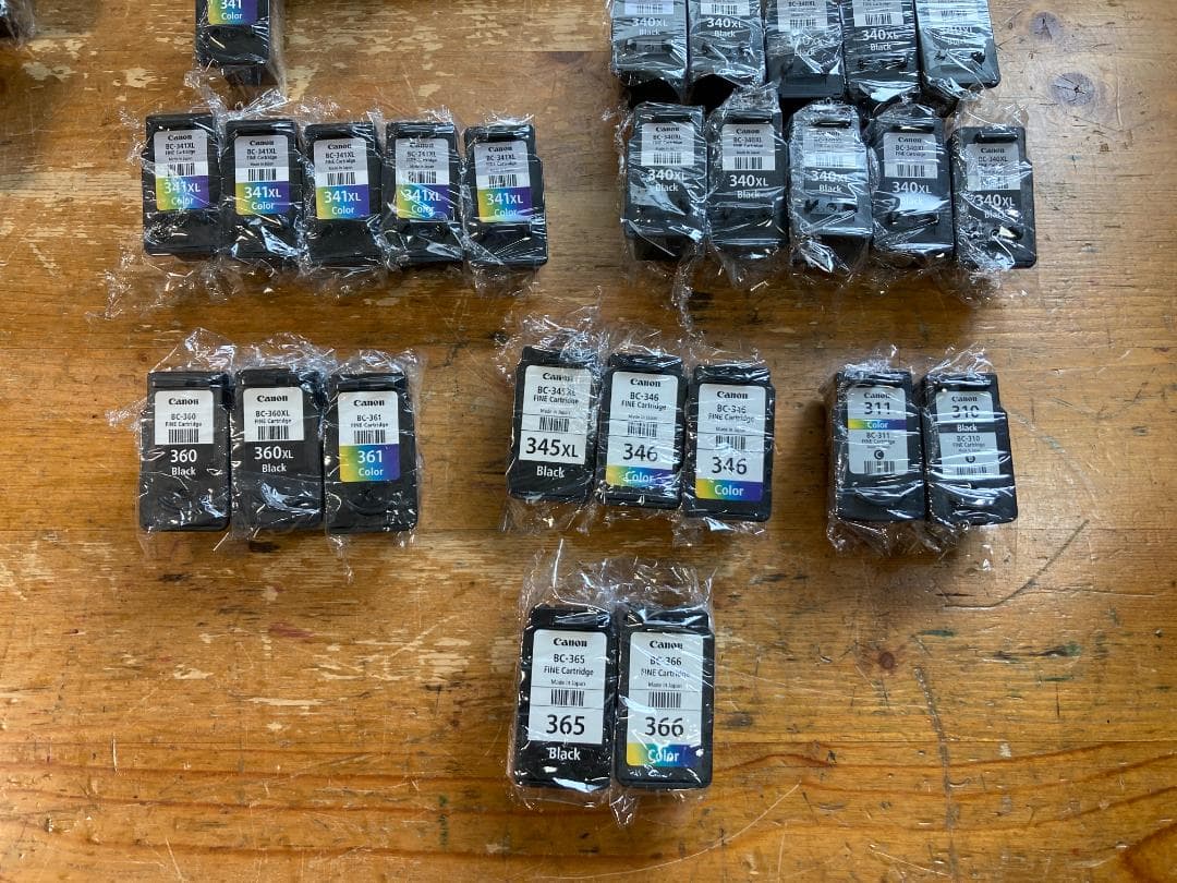 CANON インクジェット カートリッジ BC-340 BC-341 等 52個