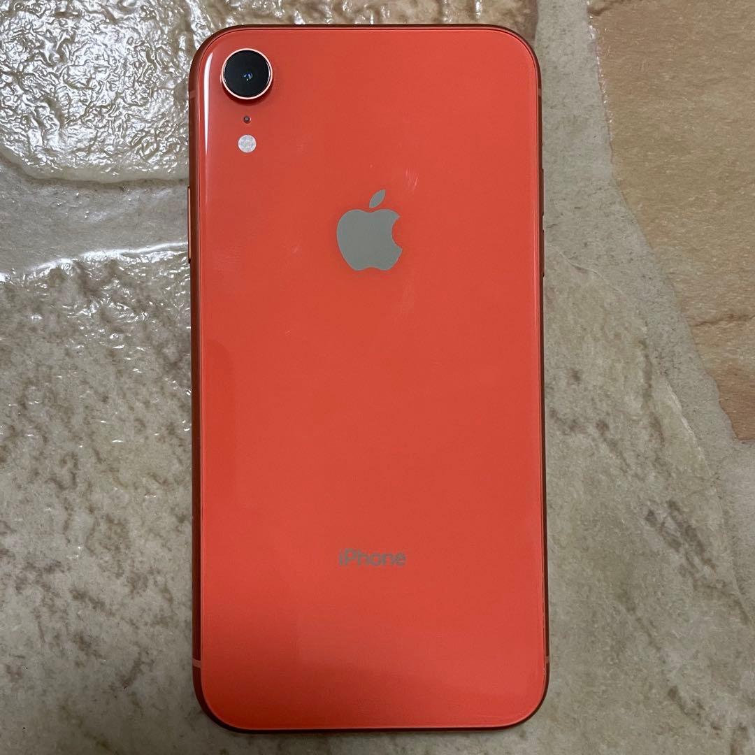 iPhone XR 64GB コーラル ガラスフィルム付き
