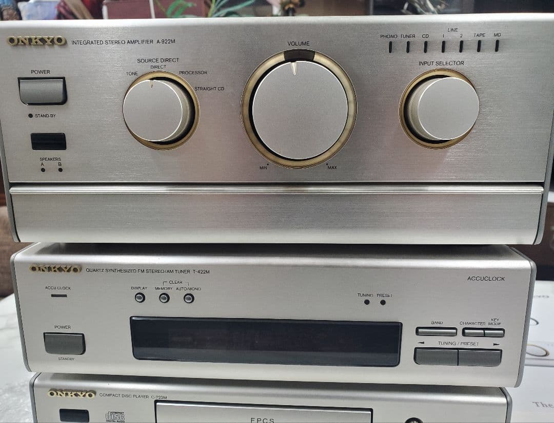 ONKYO オンキヨー　アンプ　ディスクプレーヤー他セット