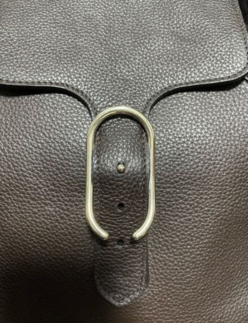 【美中古】Cisei フラップトートバッグ　983 ダークブラウン