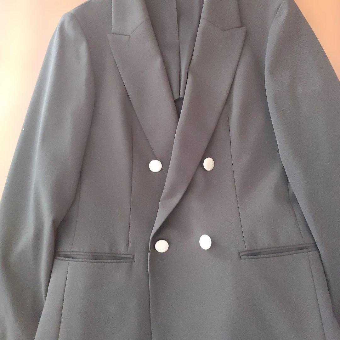 AOKI LES MUES 洗えるレディーススーツ　Wジャケット＋ワイドパンツ