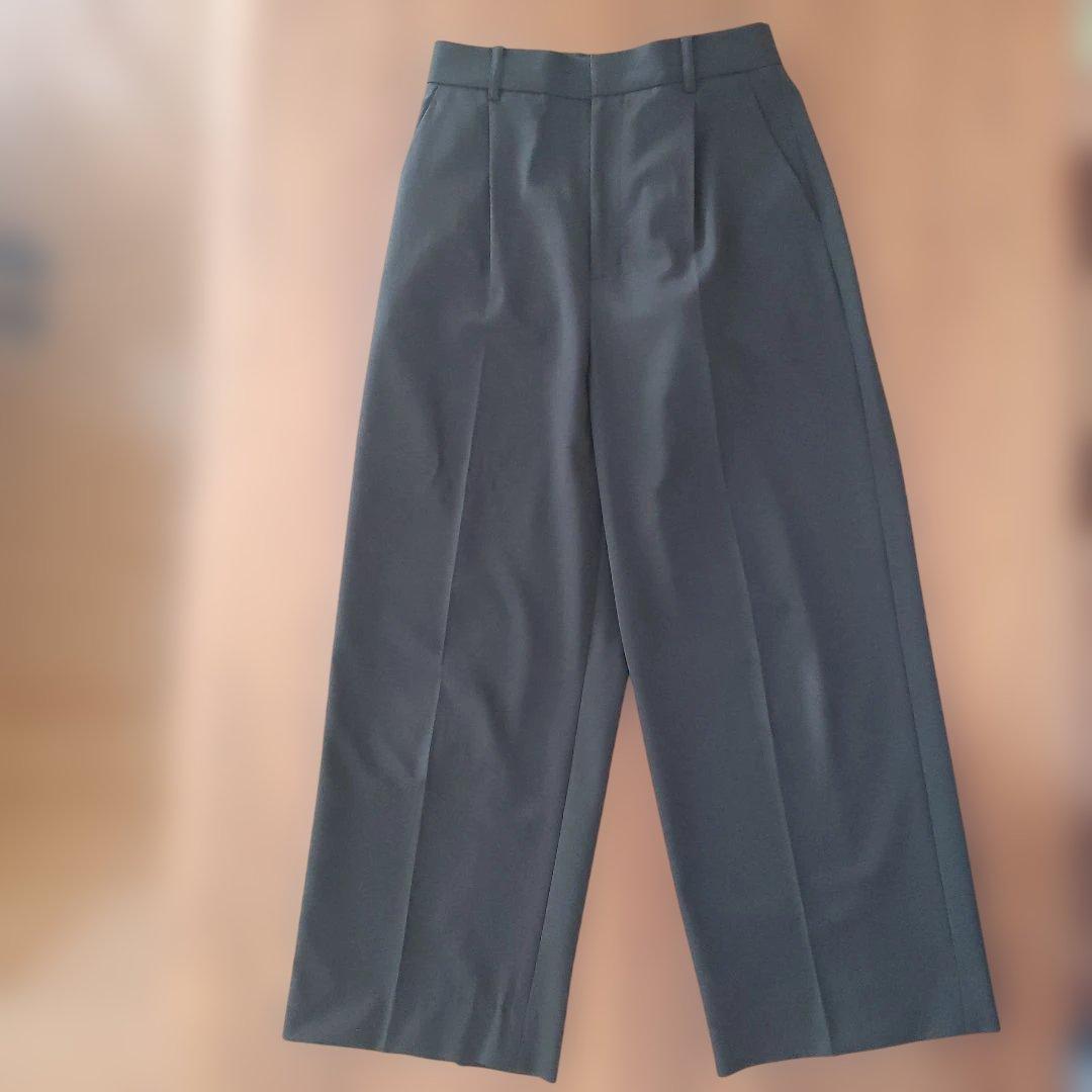 AOKI LES MUES 洗えるレディーススーツ　Wジャケット＋ワイドパンツ