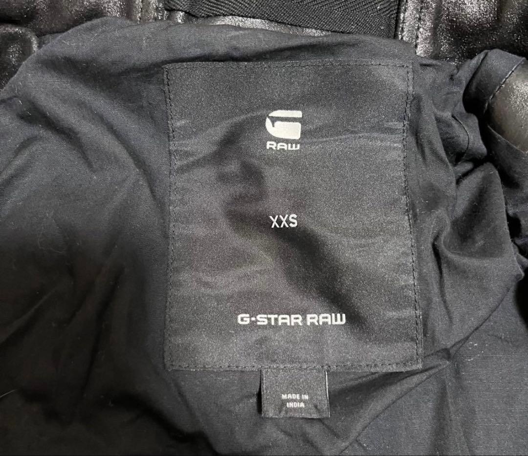 G-STAR RAW シングルライダースジャケット　レザージャケット　牛革　黒