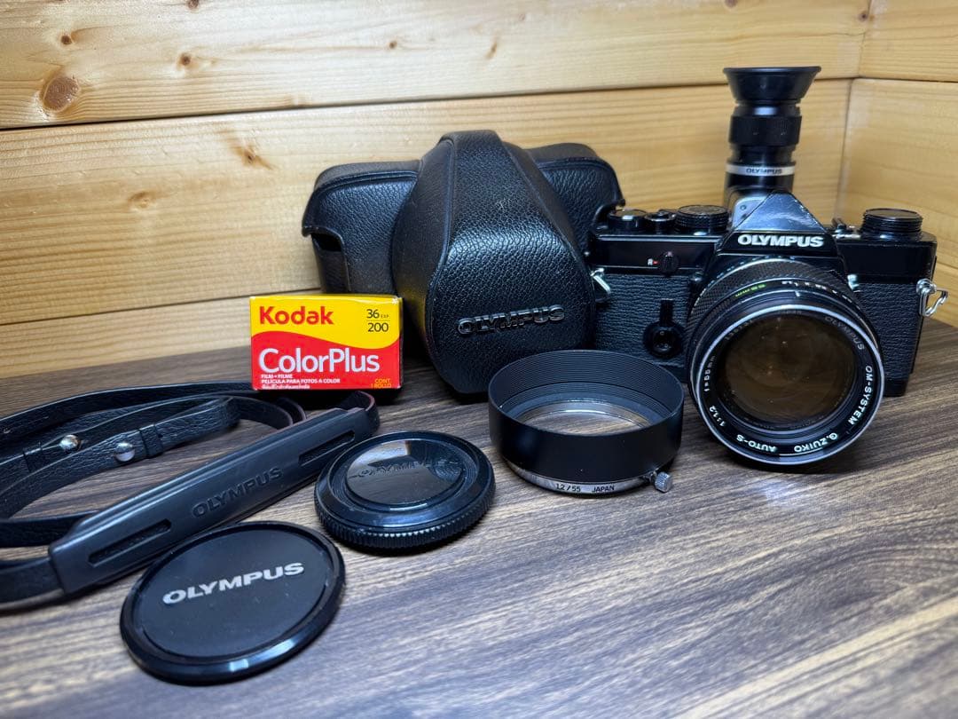 フィルムカメラ OLYMPUS OM-1 BLACK G.zuiko 55mm f1.2