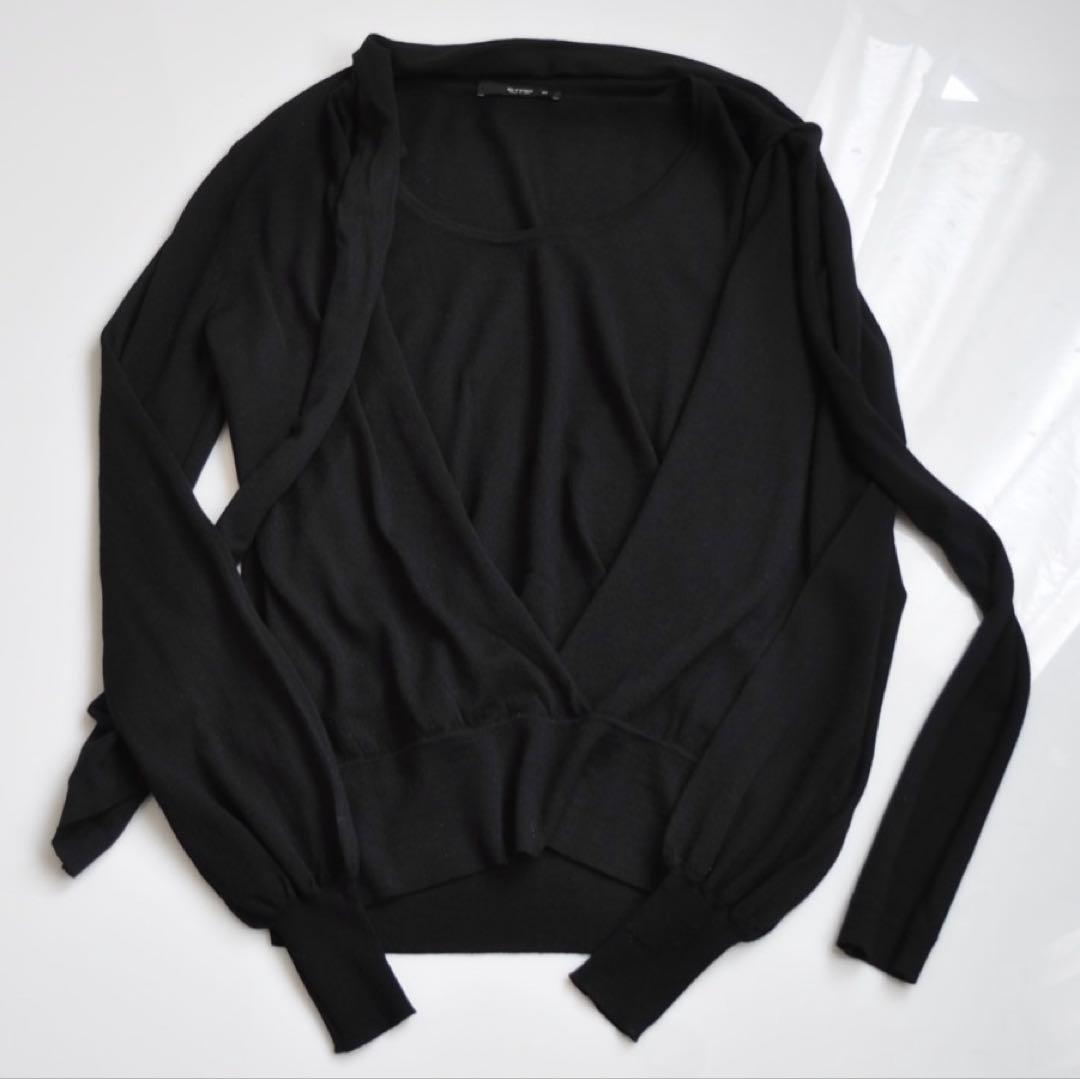 ETRO ♡ ボウタイリボンニットプルオーバー ブラック