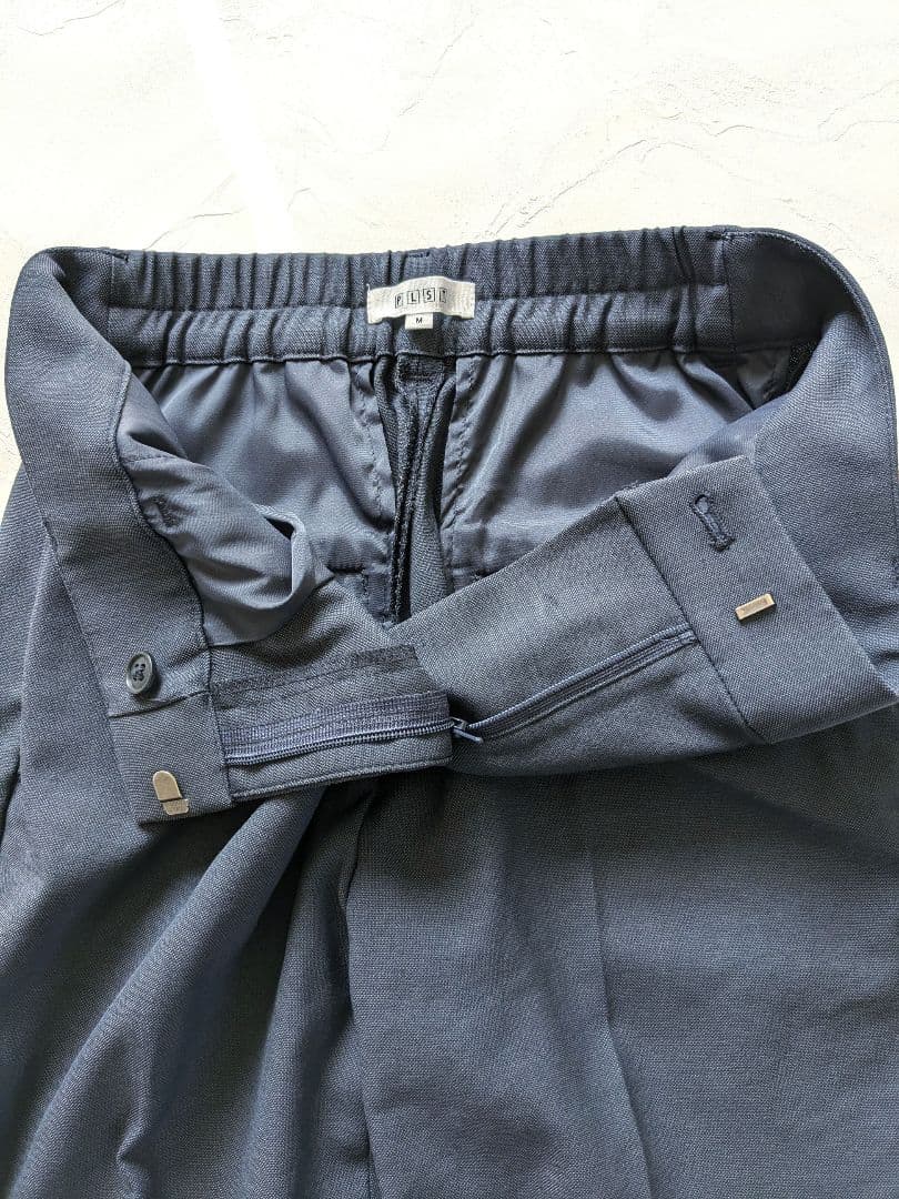 プラステ　パンツスーツ　ネイビー　ノーカラー　Ｓ/М　セットアップ