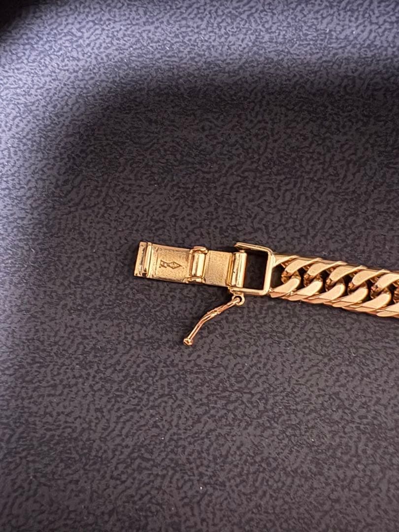 喜平ブレスレット K18 6面 ダブル 18.1g 17.5cm 造幣局刻印有り