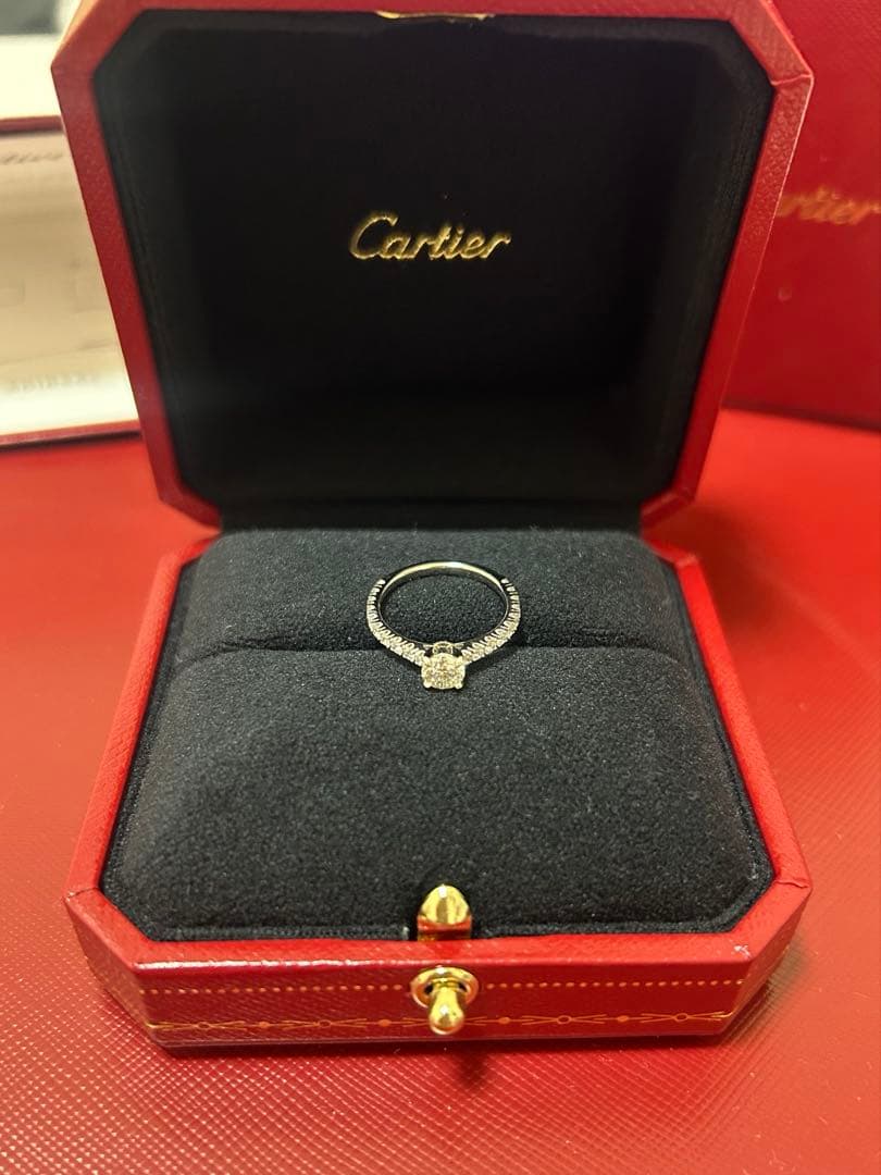 カルティエ　リング　ソリテール1895 婚約指輪　0.37カラット