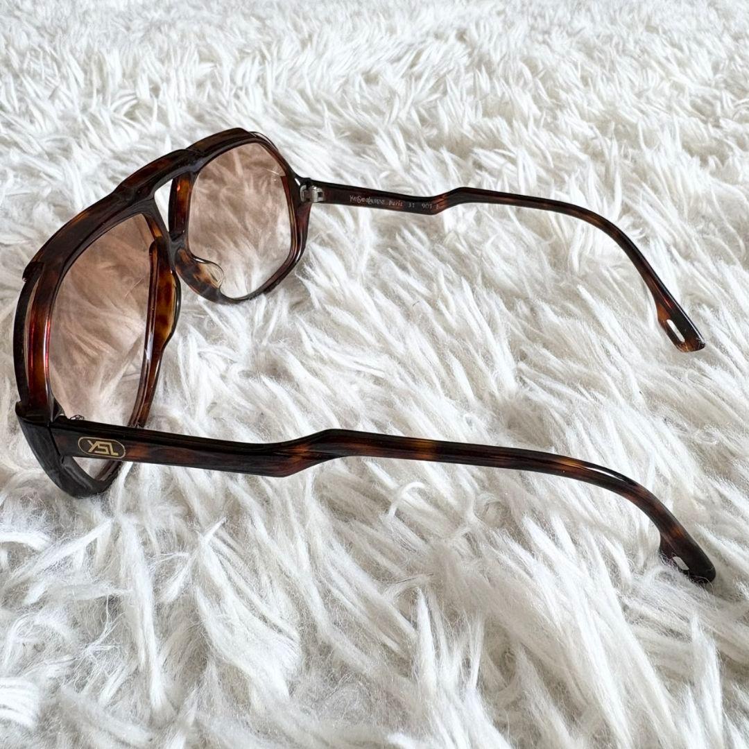 美品 イヴ サンローラン ティアドロップ型 サングラス YSL 31-901