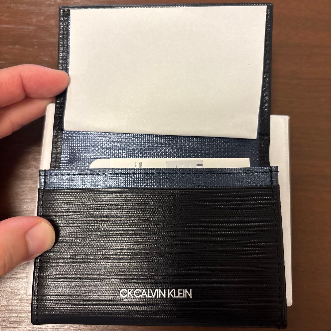 【新品未使用】CK   ブラック名刺入れ名刺ケース