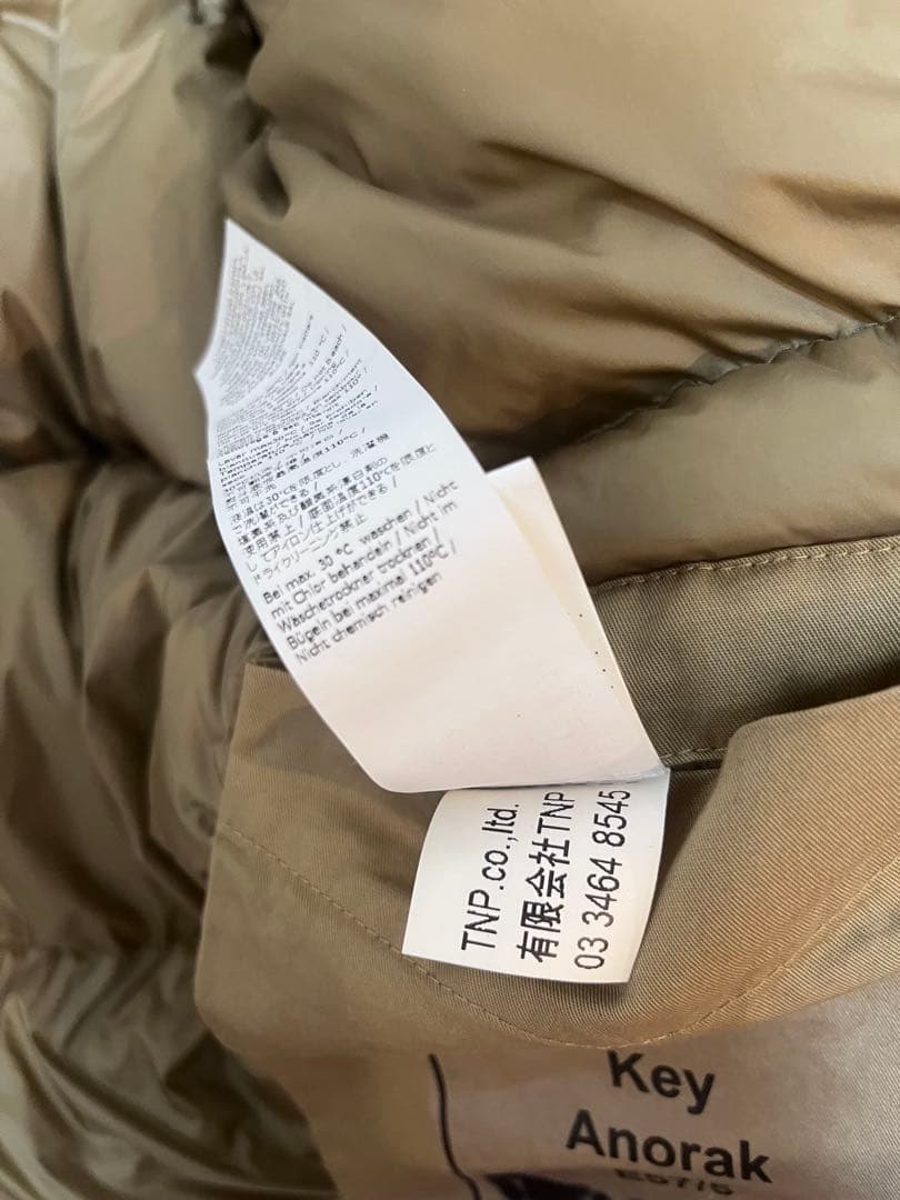 Ten-c KEY ANORAK テンシー キーアノラック 46 ダウン