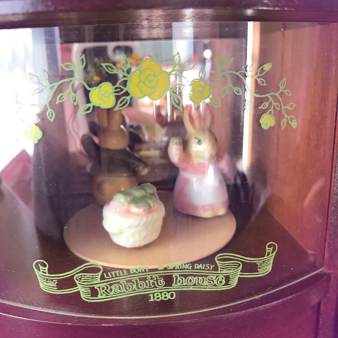 ラビットハウス　オルゴール付き宝石箱　ジュエリーボックス カントリー