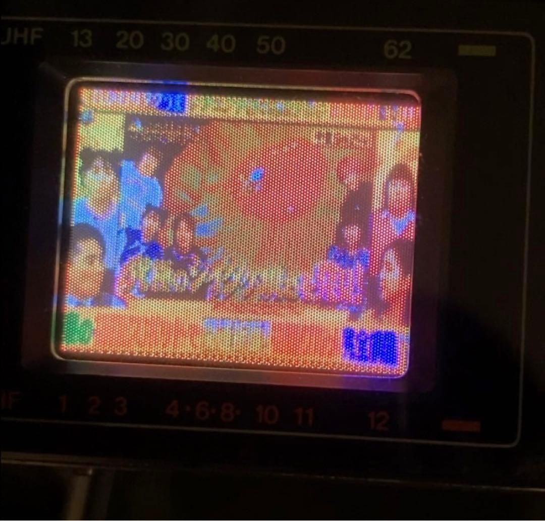 動作確認済み 映像確認済み ポータブルマイクロテレビ1984年製