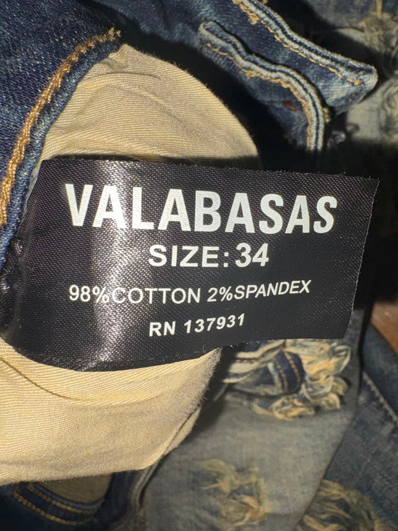 VALABASAS ダメージデニムパンツ