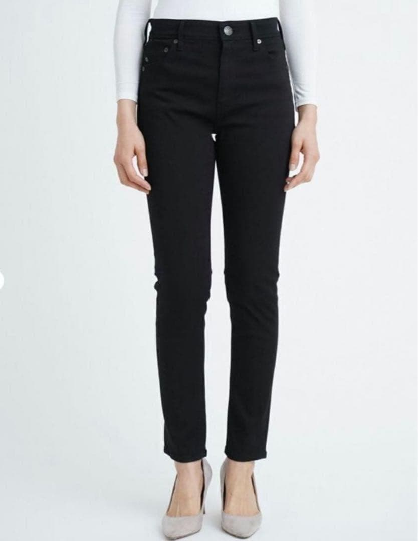 完売品/未使用級/L✨ヤヌーク スキニーデニム パトリシア 現行 完売サイズ 黒