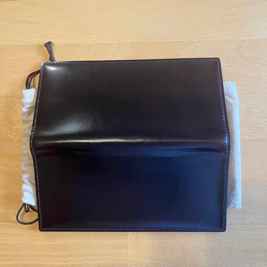 GANZO ガンゾ シェルコードバン2 純札入れ バーガンディ 57127 美品