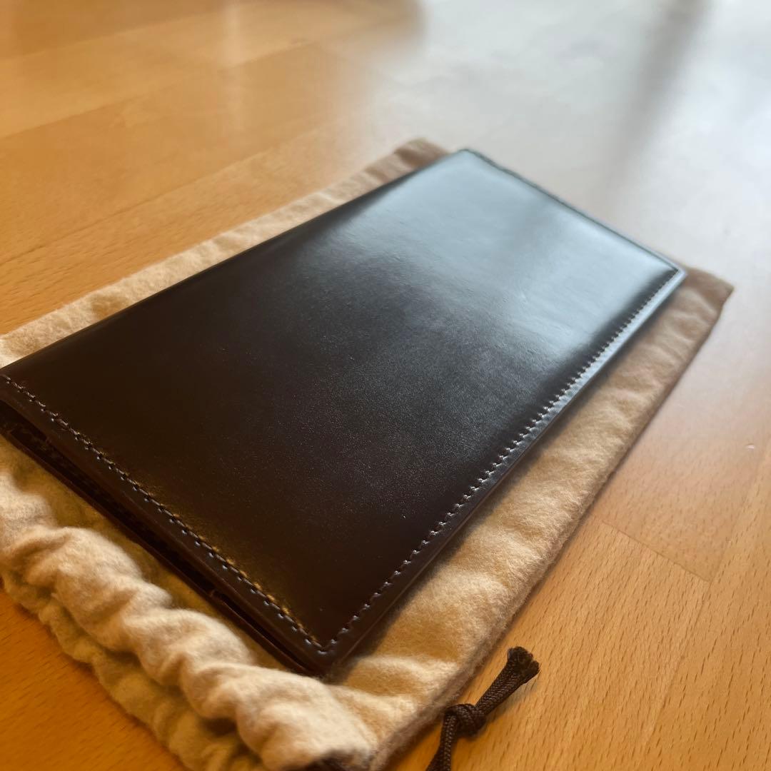 GANZO ガンゾ シェルコードバン2 純札入れ バーガンディ 57127 美品