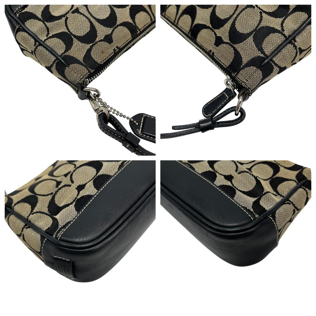 COACH ポーチ ハンドバッグ シグネチャー 6094 シグネチャー 黒
