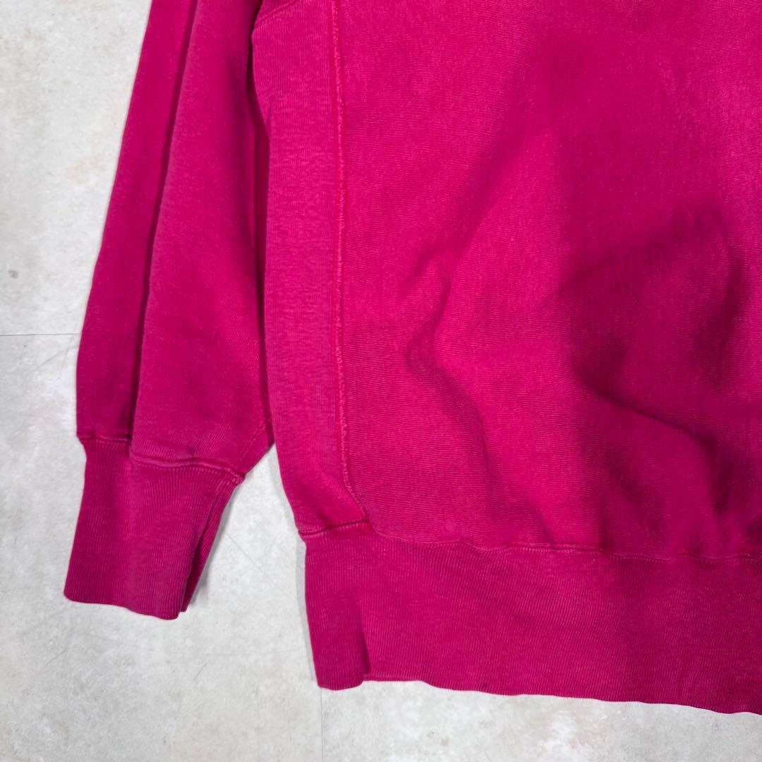 90s チャンピオン リバースウィーブ 目有り ピンク XL 無地