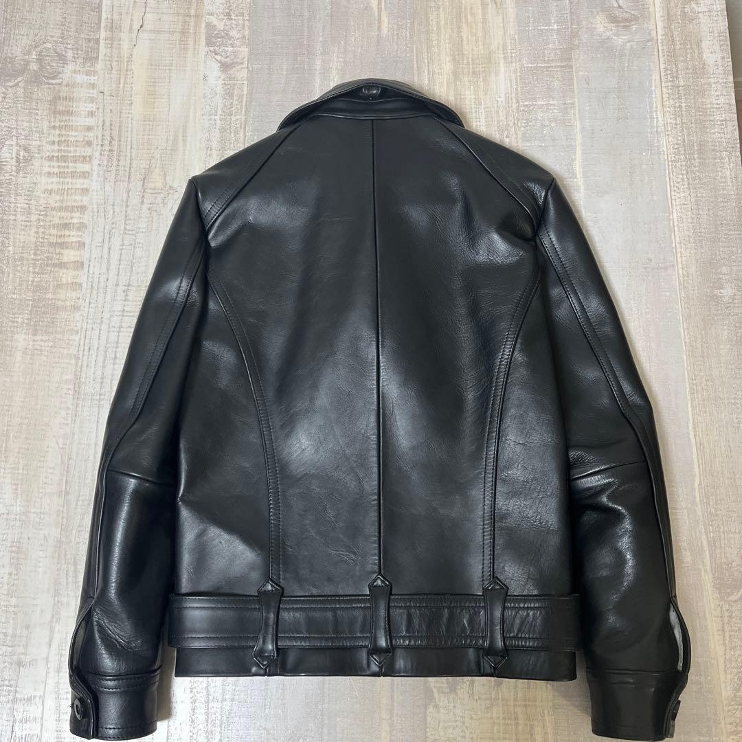 【極美品 柔らか上質牛革】Time is on カウハイド ダブル ライダース