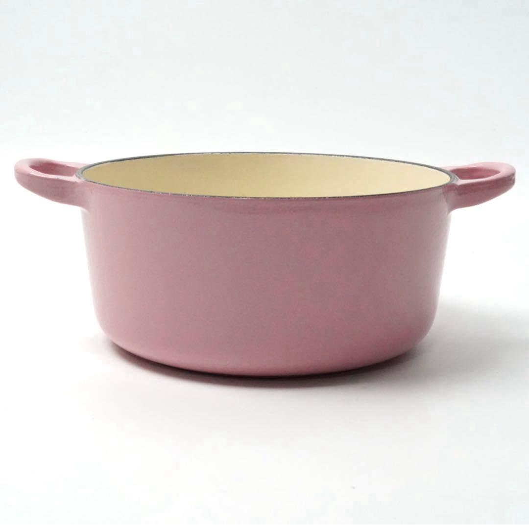 【美品】LE CREUSET　ココット ロンド シフォンピンク　18cm