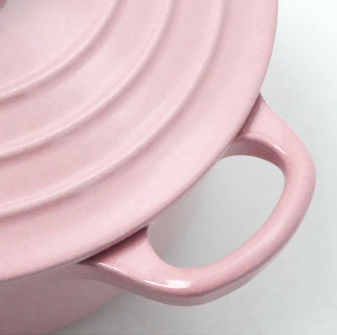 【美品】LE CREUSET　ココット ロンド シフォンピンク　18cm