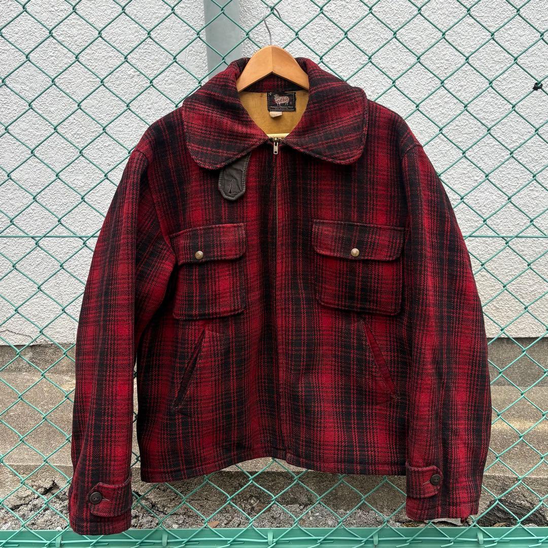 右*肘様 50s Woolrichマッキーノジャケット ハンティングジャケットU