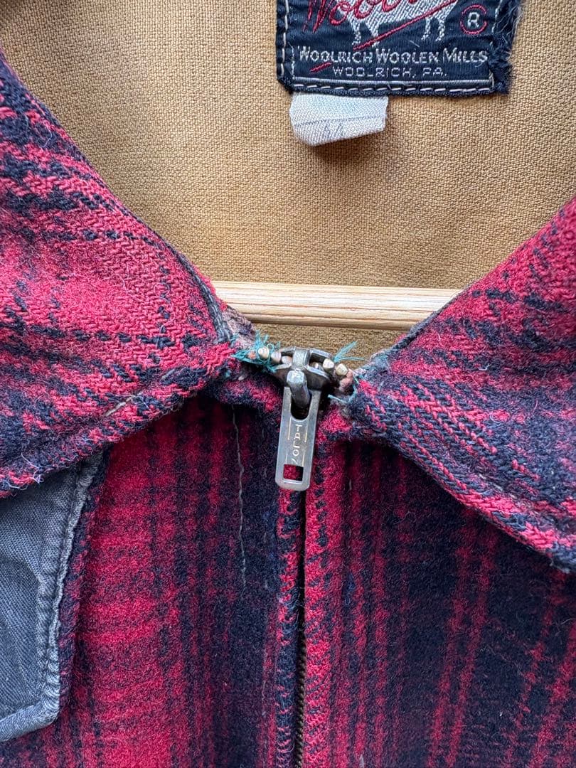 右*肘様 50s Woolrichマッキーノジャケット ハンティングジャケットU